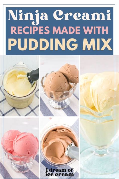 ninja creami recipes with pudding mix